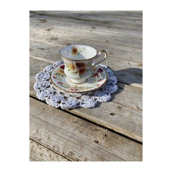 Paragon Autumn Glory Teacup Saucer MCM Bone China - Picture 14 of 14